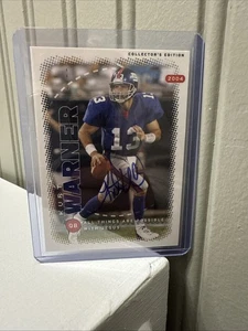 KURT WARNER 2004 Collector's Edition AUTO Blue INK Autograph Card (Giants) - Picture 1 of 3