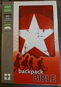 Zonderkidz NIrV Backpack Bible Red Imitation Leather Cover New - Bild 1 von 3