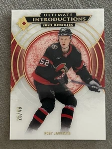 Roby Jarventie 2023-24 Upper Deck Ultimate #UI-74 Introductions Gold #/49 - Imagen 1 de 2
