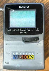 Mini TV portátil Casio TV-770B con pilas Crystal Vision - Imagen 1 de 7