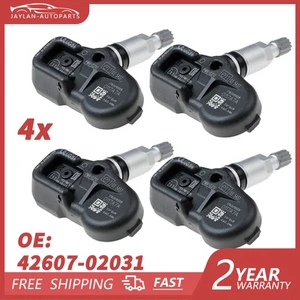 4PCS FOR TOYOTA AURIS HYBRID TPMS TYRE PRESSURE MONITOR SENSOR 42607-02031 12-18 - Picture 1 of 7