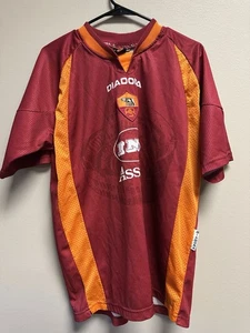 1997-98 AS Roma Home Jersey Size Large - Picture 1 of 9