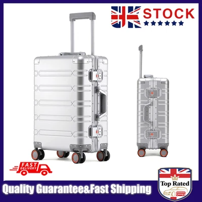 20/24/29" All Aluminum Carry On Luggage Zipperless Hard Shell Suitcase TSA Locks - Image 1 of 4