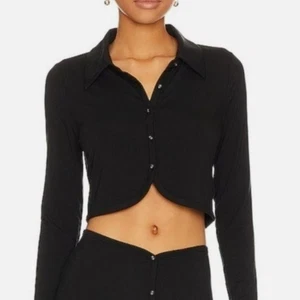 Favorito-Hija Bueno Para Ti Recortado Manga Larga Botón Delantero Top - Imagen 1 de 8