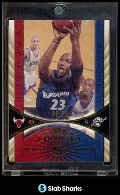 Cubierta superior SP 2003 juego usado #106 Michael Jordan Tribute Gold/50 Foto 1 de 4
