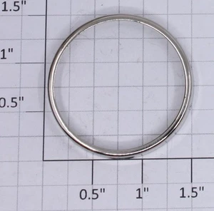 Lionel 820-6 S Gauge Nickel Searchlight Lens Ring (50) - Picture 1 of 1