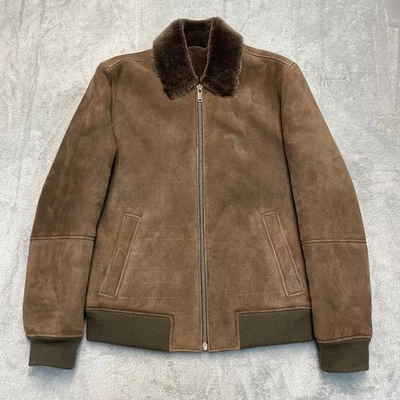 Overland Casey Chaqueta Bomber Piel de Oveja Talla Pequeña Marrón Foto 1 de 4