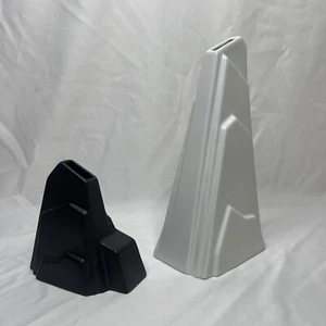 Ceramic Vase Set of 2 Nordic Modern Boho ins Style Decorative Vase Mountain - Picture 1 of 8