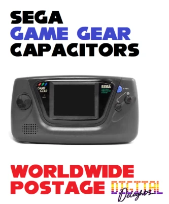 SEGA Game Gear Replacement Capacitors / Complete 20 x Cap Kit / Repair Kit