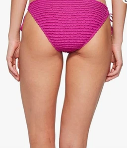 Polo Ralph Lauren Womens Baby Ruffle Ricky Cheeky Bikini Bottom Berry Sz M - Picture 1 of 3