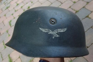 Helm LW Stahlhelm M 38 Fallschirmjäger Fallschirmtruppe Nachfertigung - Picture 1 of 14