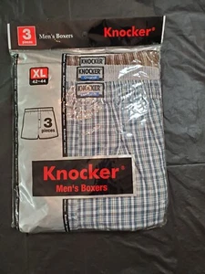 Knockers Men's XL 3 Pk Plaid Boxers NWT - Picture 1 of 6
