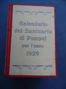 CALENDARIO DEL SANTUARIO E DELLE OPERE DI BENEFICENZA DI POMPEI PER L'ANNO 1929 - Imagen 1 de 1