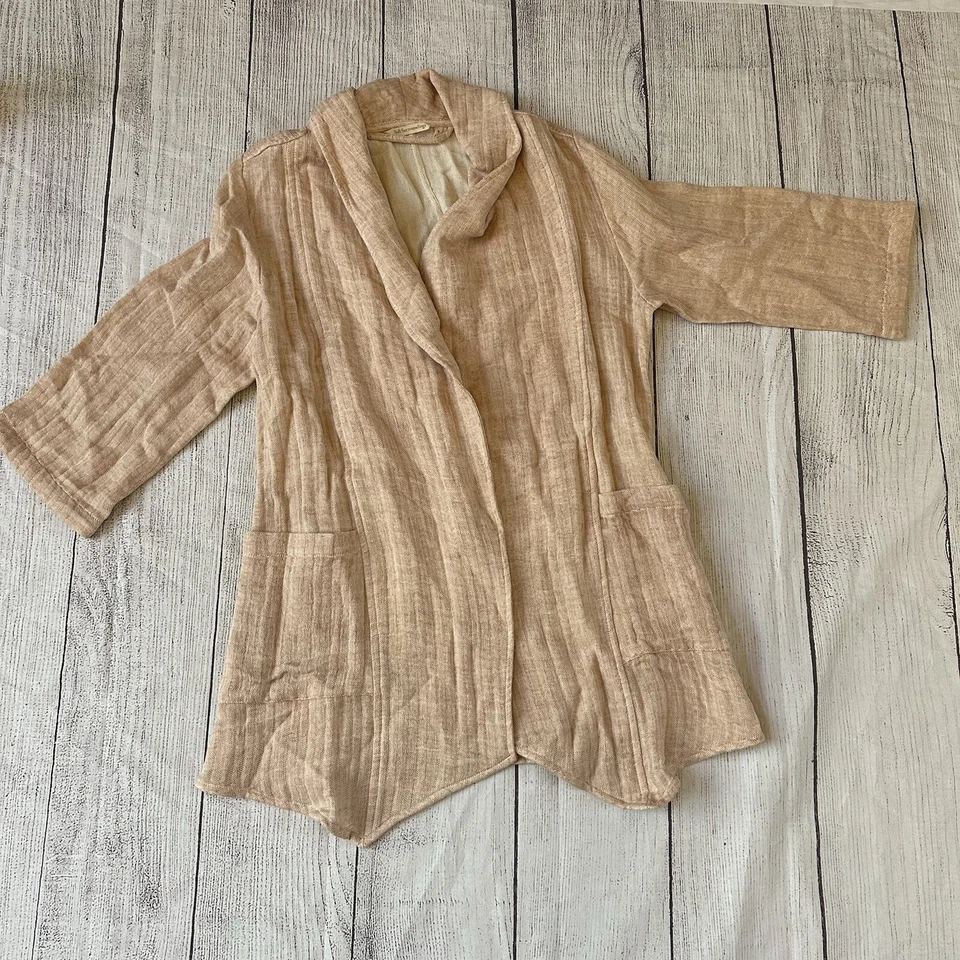 Soft Surroundings open front jacket sweater dusty rose size medium - Image 1 of 4