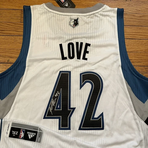 NWT Adidas Kevin Love Minnesota Timberwolves Pro Cut Team Issue Jersey 2XL Rev30 Cover