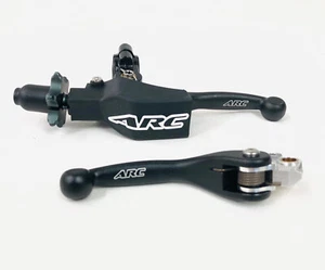 ARC Front Brake DC-8 Clutch Perch Levers Aluminum Shorty Black KX 125 100 85 65 - Bild 1 von 3