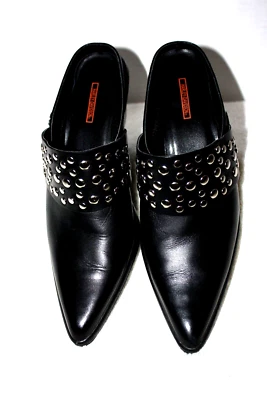 EUC Harley-Davidson Erika Black Leather Studded Mule 6.5  - Image 1 of 4
