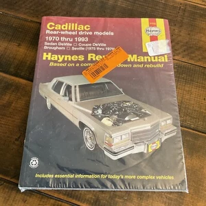 Haynes Repair Manual 21030 Cadillac RWD Models 1970-93 Sedan Coupe DeVille - Foto 1 di 2