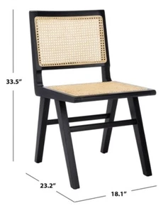 Safavieh HATTIE FRENCH CANE DINING CHAI, Reduced Price 2172753698 SFV4101A-SET2 - Picture 1 of 5
