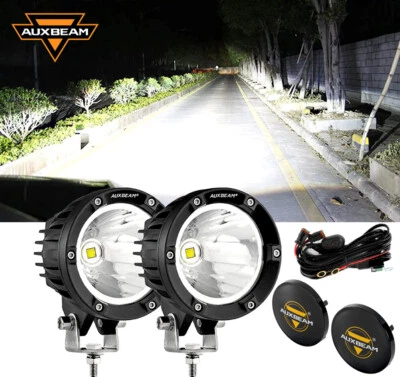 AUXBEAM 2pcs 4" 36W Spot LED Work Driving Light+Cover For Arctic Cat Alterra 450 - Image 1 of 4