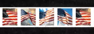 US FLAGS 2024 BCA 4 FLAG DESIGNS 5 FOREVER STAMPS #5875-5878 DIE-CUT 11 B#1111 - Picture 1 of 5
