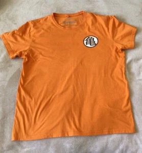 Dragonball Z Orange T-Shirt Mens Size XL Goku Kame Symbol Double Sided Tee - Picture 1 of 9