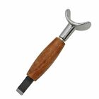 Rotating Leather Carving Tool with Pear Wood Handle and U shaped Design