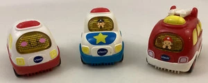 VTech Go Go Smart Wheels Emergency Police Fire Truck Ambulance Vehicles 3-Pack - Picture 1 of 11
