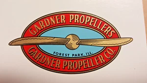 Gardner Aircraft Propeller Decal Set of 2 1920s - 1940s - Picture 1 of 5