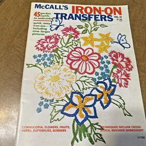 Transferencias secas IRON-ON, McCall's, motivos de jardín - Imagen 1 de 2