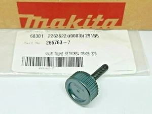 Genuine Makita KNUR THUMB SETSCREW Screw M6X25 Trimmer 40v Max XGT RT001G - Picture 1 of 5