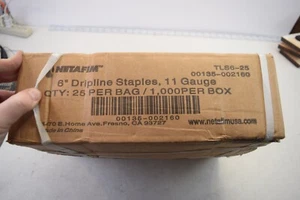 case of 1000 PC 6'' 11 Gauge Garden dripline Staples. NETAFIM tls6-25 - Picture 1 of 5