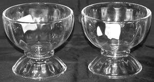 2 Libbey Clear Glass Ice Cream Sundae Sherbet Pedestal Bowls New NWT - Picture 1 of 4