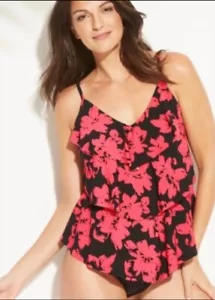 Aqua Green Size Small Two-Piece Tankini with Swim Bottoms Swimsuit Set NWT - Picture 1 of 4