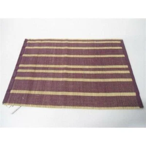 AMERIKANISCHE TISCHDECKE NATURFASER - BORDEAUX - Bild 1 von 1