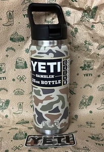 Yeti Rambler 26 OZ Botella de Agua Pato Camuflaje Tapa de Paja Nuevo Patrón de Camuflaje - Imagen 1 de 6