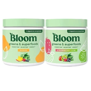 Mezcla de jugo batido en polvo Super Greens Bloom Nutrition - Probióticos para digerir - Imagen 1 de 14