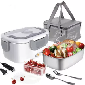 12V/220V Plug Electric Lunch Box Food Warmer Portable Food Heater for Car & Home - Picture 1 of 5