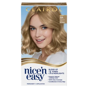 Clairol Nice & Easy Hair Color 8A Natural Medium Ash Blonde 1 ct Pack of 6 - Picture 1 of 4