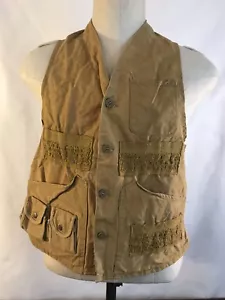 Gilet da caccia vintage American Field Sportswear marrone cotone S/M (NC11) - Foto 1 di 9