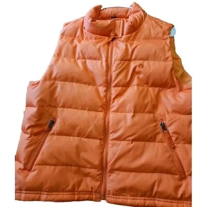 Duck Head Mens Vest Down Blend Orange Vest Zip Pockets Men / Women Size XL - Picture 1 of 5