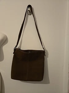 Tignanello Brown Soft Leather Shoulder Bag EUC - Picture 1 of 7