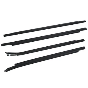 4pcs Weatherstrip Outer Lower Window For Toyota Tundra 2000-2006 Double Cab - Picture 1 of 17