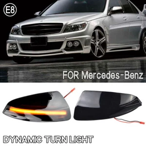 For Mercedes Benz S204 W204 W639 LED Dynamic Turn Signal Side Mirror Lights - Foto 1 di 8