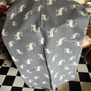 Neu ohne Etikett Eddie Bauer 100 % Baumwolle Flanell Kissenbezug King Elch grau weiß 40"x20" - Bild 1 von 3