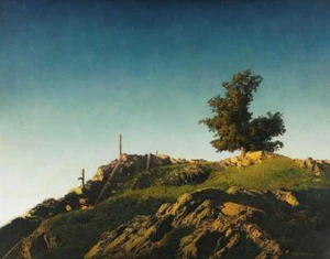 Landscape Hilltop Graves  by Maxfield Parrish - Picture 1 of 1