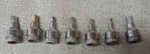 7 Williams USA Allen 1/2" Hexplug Sockets 1/8 5/32 7/32 3/16 Drill Bits - Bild 1 von 24