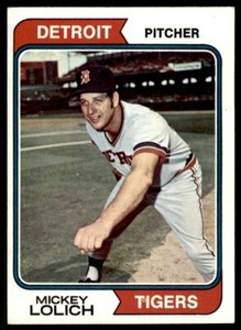1974 Topps Mickey Lolich . Detroit Tigers #9