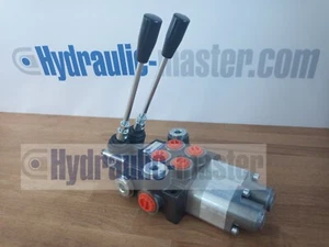 Válvula hidráulica válvula de control manual monobloque 2 compartimentos 2x POSICIÓN DE FLOTACIÓN DW 40l/min - Imagen 1 de 8
