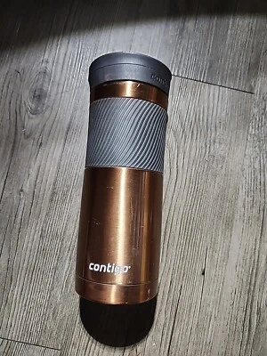 Preowned Contigo Stainless Steel Travel Coffee Mug 16oz  Gold Color  Snapseal - Image 1 of 4